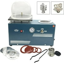 Miumaeov Vacuum Investing Casting Machine, 2L Jewelry Lost Wax Cast Combination Vacuum Investing Casting Machine 3 CFM Jewelry Machine Equipment for Jewelry Processing