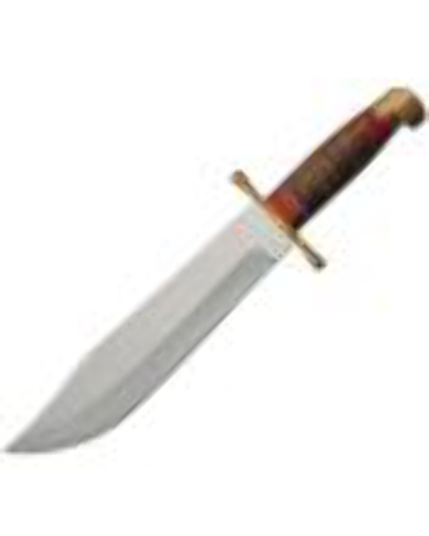 SZCO 17 Inch Bowie Hunting Knife With Stainless Steel Blade Leather Stacked Pakkawood Handle And Brown Leather Sheath