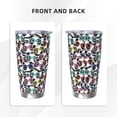 thumbnail image 3 of Logiee Panda And Glasses Print 20OZ Car Cup with Lid, Stainless Steel Vacuum Insulated Double Wall Travel Tumbler, Durable Insulated Coffee Mug,Thermal Cup with Straw-Without Straw, 3 of 8