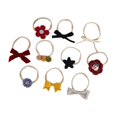 thumbnail image 4 of JYYYBF 10Pcs Baby Girl Headbands and Hair Bows, Stretchy Nylon Hairbands for Newborn, Infant, Toddlers, 4 of 6