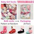 thumbnail image 4 of WAFUNNE 20 Pairs Baby Socks Boy Girl Cotton Socks Wholesale for Infant Toddler Kids Children (Pattern at Random) Girl 0-12 Months, 4 of 6