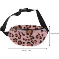 thumbnail image 2 of Cheetah Fanny Pack Léopard Enfants Filles Boho pour les Filles Packs 1pc Léopard Design Enfants Fanny Pack Peluche Poitrine Adorable Fanny Pack, 2 of 5