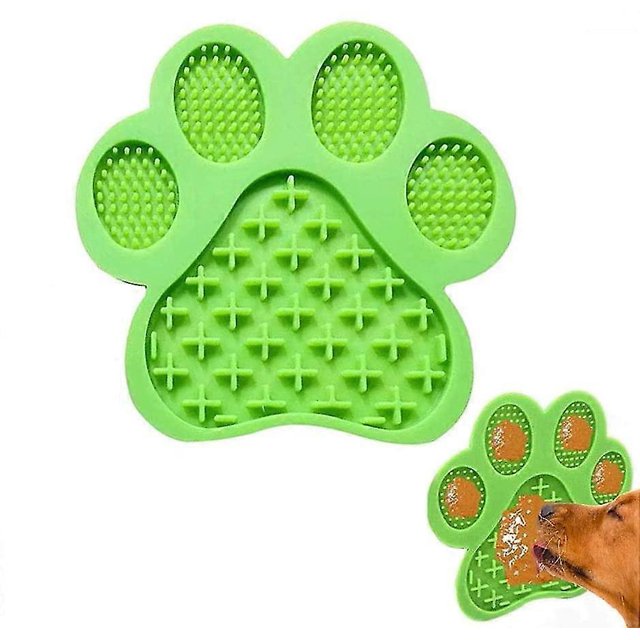 Dog Cat Lick Pad Peanut Butter Slow Feeder Dog Bowls Pet Dispensing Treat Mat Suctions To Wall For Bathing,grooming,and Training