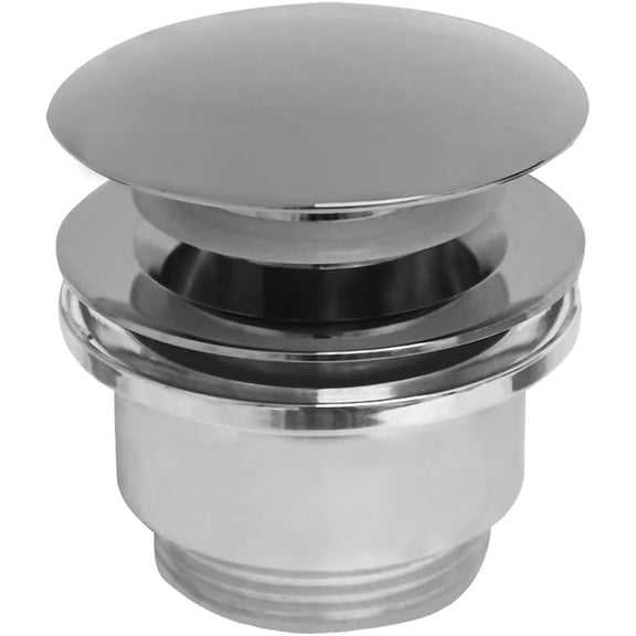 Whitehaus Collection WHNPLD07-SS Noah Plus Pop-Up Mechanical Drain, Brushed Stainless Steel