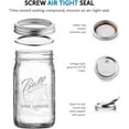 thumbnail image 4 of WIDE MOUTH Quart (32 oz.) Glass Food Preserving Pickling Canning Mason Jar with Lid and Band, Clear, 24-Count + Junipers Jar Opener, 4 of 6