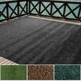 thumbnail image 2 of Indoor/Outdoor Turf Carpet Rugs Synthetic Grass Artificial Grass for Decks Patios Yards Camping Boats Finished Edges with Binding Tape ft X ft in Lawn, 2 of 9