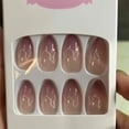 thumbnail image 2 of 24pcs flame False nails Detachable gauze Manicure patch, 2 of 5