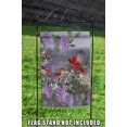 thumbnail image 4 of Toland Home Garden Two Cardinals 12.5 x 18 Inch Decorative Spring Lilac Flower Cardinal Bird Garden Flag, 4 of 4