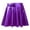 Purple, variant on Kaerm Kids Girls Shiny Metallic Skirt Flared Pleated Holographic A-Line Mini Skater Skirts Gold 12