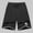 Black, variant on YLSDY Mens Workout Shorts Summer Quick Dry Athletic Gym Shorts Drawstring Elastic Waist Relaxed Fit Solid Casual Short Black S
