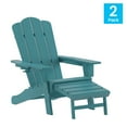 thumbnail image 2 of Flash Furniture Newport Adirondack Chair with Pull Out Ottoman Blue 2/Pack (2LEHMP1044110BL), 2 of 9