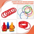 thumbnail image 7 of Uxcell 4cm Plastic Carnival Ringtoss Rings Game Hoop 24 Pack (Blue, Orange, Red, Yellow), 7 of 7
