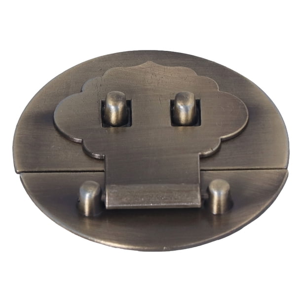 juegos de hebilla de caja de madera antigua de 7cm, hebilla de caja de aleación de Zinc redonda de bronce con protección contra el óxido para cajas de joyería, cajas de herramientas