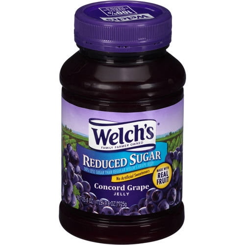 Welch's Reduced Sugar Concord Grape Jelly, 25.6 oz