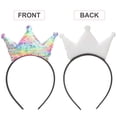 thumbnail image 4 of KAKOWELY 6 diademas brillantes con forma de corona para niñas, con lentejuelas, para fiestas., 4 of 5