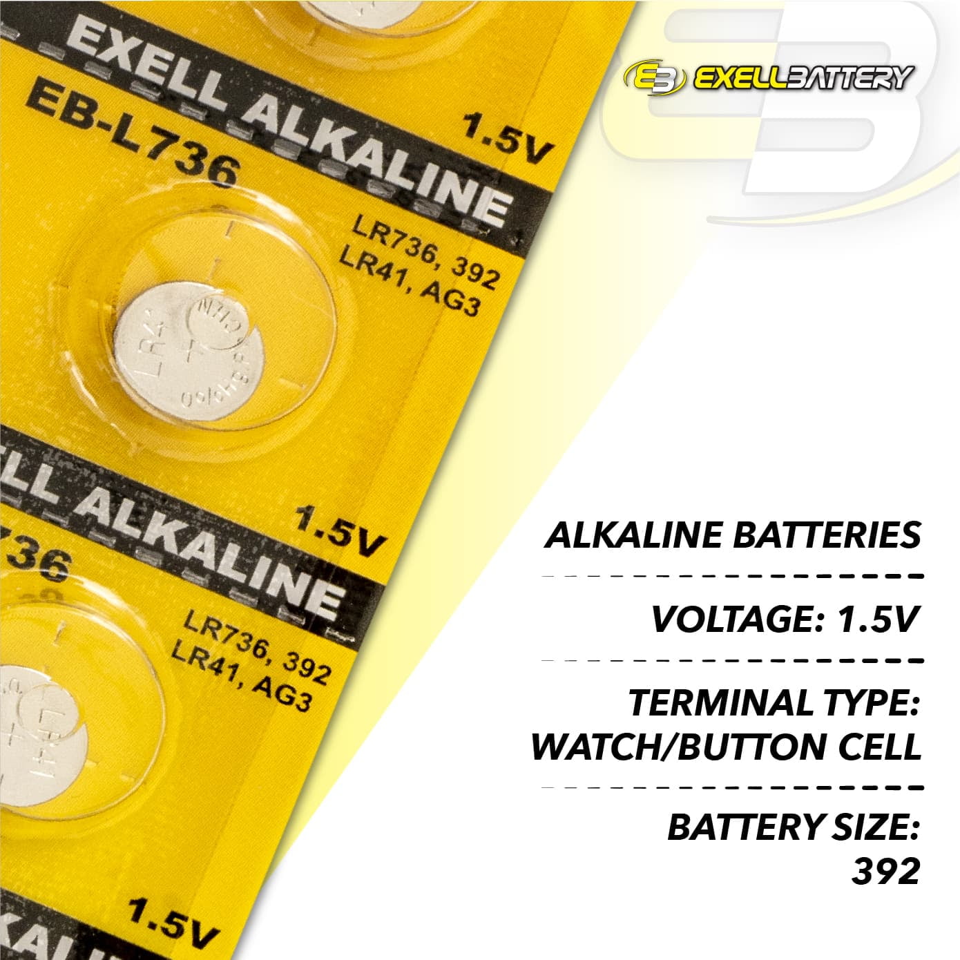 10pcs Pile Bouton Batterie AG3 LR41 LR736 392 392A SR41SW CX41 SR736 SR41 -  Cdiscount Jeux - Jouets
