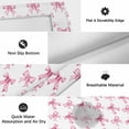 thumbnail image 6 of Cute Pink Bow Outdoor Rug for Patio/Deck/Porch, Non-Slip Large Area Rug 3 x 5 Ft, White Sweet Modern Watercolor Indoor Outdoor Rugs Washable Area Rugs, Reversible Camping Rug Carpet Runner, 6 of 8