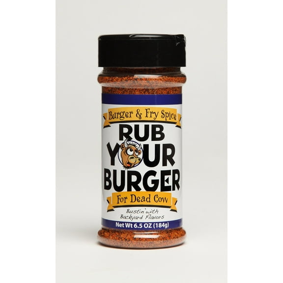 Rub Some Burger & Fry Seasoning 6.5 Oz Bustin with Backyard Flavors Gluten Free