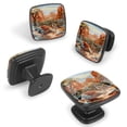 thumbnail image 2 of 4 Pcs Cabinet Handle Drawer Pulls Kangaroo Knobs with Screws Square Furniture Office Cabinet Knob Decoration, 2 of 7