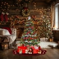 thumbnail image 2 of Christmas Tree Skirt Short Material Christmas Tree Decorations Ideal for Home & Office Holiday Decor, 2 of 5