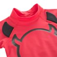thumbnail image 3 of Kids Boys Chic Cartoon Animals Printed Rash Guard with Hat 3pcs Swimsuit Pool Party Swimwear Beach Bathing Suit (Devil, 2T), 3 of 5
