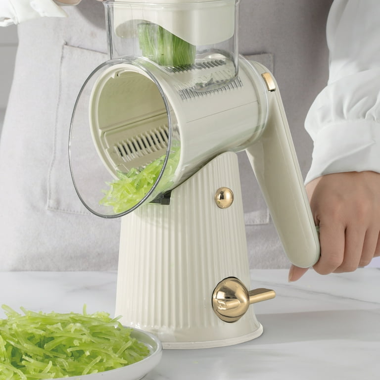Cook with Color Plastic Rotary Grater with 5 Interchangeable
