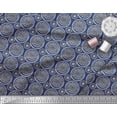 thumbnail image 2 of Soimoi Silk Fabric Floral Block Printed Fabric 1 Yard 42 Inch Wide, 2 of 3