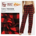 thumbnail image 4 of YUSHOW Women Fleece Pajama Pants Plaid Pjs Bottoms Soft Comfy Sleep Lounge Pj Pants M, 4 of 7