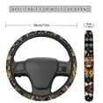 thumbnail image 3 of Renewold American Tribal Highland Cow Print Car Steering Wheel Cover Universal 15 Inch Breathable Better Grip,Cute Car Accessories for Women Men, 3 of 6