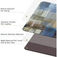 thumbnail image 5 of Blue Kitchen Mats for Floor 2 PCS Cushioned PVC Leather Kitchen Rug Set Waterproof Non-Slip Anti Fatigue Mat for Kitchen Laundry Decor 17"x 29"+17"x 47" Blue Brown Abstract Art Painting, 5 of 6
