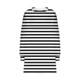 thumbnail image 4 of RXIRUCGD Chandail en Molleton Oversize pour Femmes, Col Rond, Manches Longues, Tunique Imprimée, Noir, Taille : TG, 4 of 5