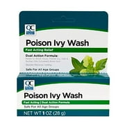 6 Pack Quality Choice Poison Ivy Wash fast acting relief 1oz Each
