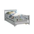 thumbnail image 4 of Topcobe Twin Size Wooden Captain' s Platform Bed with Trundle for Bedroom Dorm, Gray, 4 of 7