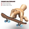 thumbnail image 2 of Monopatín de dedo de madera, juguete profesional, Stents, juego de patines, regalo de Navidad para niños, novedad, 2 of 5