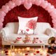 thumbnail image 1 of CaiYueKe Valentines Day Throw Pillow Covers - Holiday Decor Cushion Case for Sofa Couch Chair Living Room Bedroom, Soft Decorative Accent Pillowcase Home Decorations Gift, 1 of 7