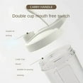 thumbnail image 3 of USB Rechargeable Portable Electric Protein Shake Bottle - 450ml Multipurpose Blender Mixer Cup for Fitness, 3 of 7