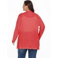 thumbnail image 5 of Cueply Women's Plus Size Cardigan Long Sleeve Lightweight Sheer Open Front Knited Cardigan 1X-4X, 5 of 6