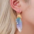 thumbnail image 1 of WREESH WING&COLORFUL DIAMOND GRADIENT BUTTERFLY WING EARRINGS, 1 of 8
