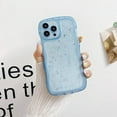 thumbnail image 2 of Compatible with iPhone 14 Pro Wavy Edge Shiny Stars Clear Cute Phone Case for Women Girls All-Around Soft TPU Anti-Collision Anti-Shock Transparent Phone Case for iPhone 14 Pro-Blue, 2 of 16