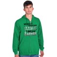 thumbnail image 4 of Funny Worlds Greatest Father Farter Zip Hoodie Sweatshirt Men Brisco Brands M, 4 of 5