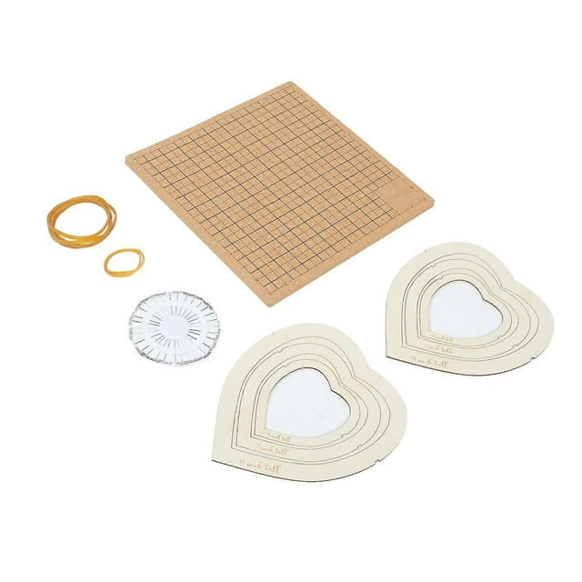 Tablero de macramé con rejillas, tablero de proyecto de macramé, tablero de trenzado DIY reutilizable con pasadores para pulseras, fabricación de joyas