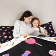 thumbnail image 5 of Manfei Cartoon Halloween 7-Piece King Bedding,Thanksgiving Pattern King Bed in a Bag,Halloween Reversible, 5 of 7