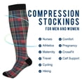 thumbnail image 2 of FORMRS Womens Knee High Socks Casual Long Thick Travel Daily Wear, 1 Pair, Warm Tartan Mosaic, 2 of 6
