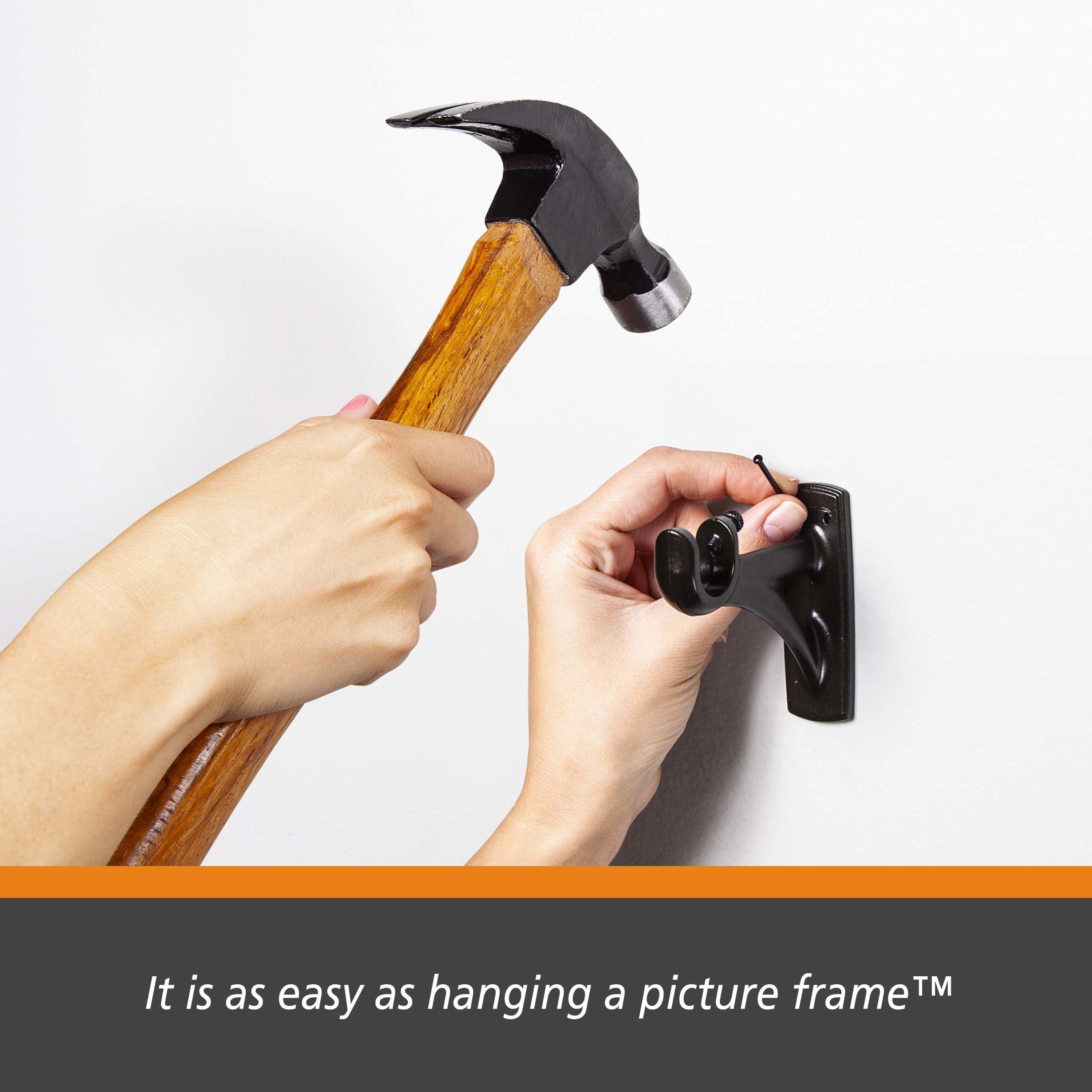 Kenney® Birkin 3/4" Fast Fit™ Easy Install Decorative Window Curtain Rod, 42-120", Oil Rubbed Bronze