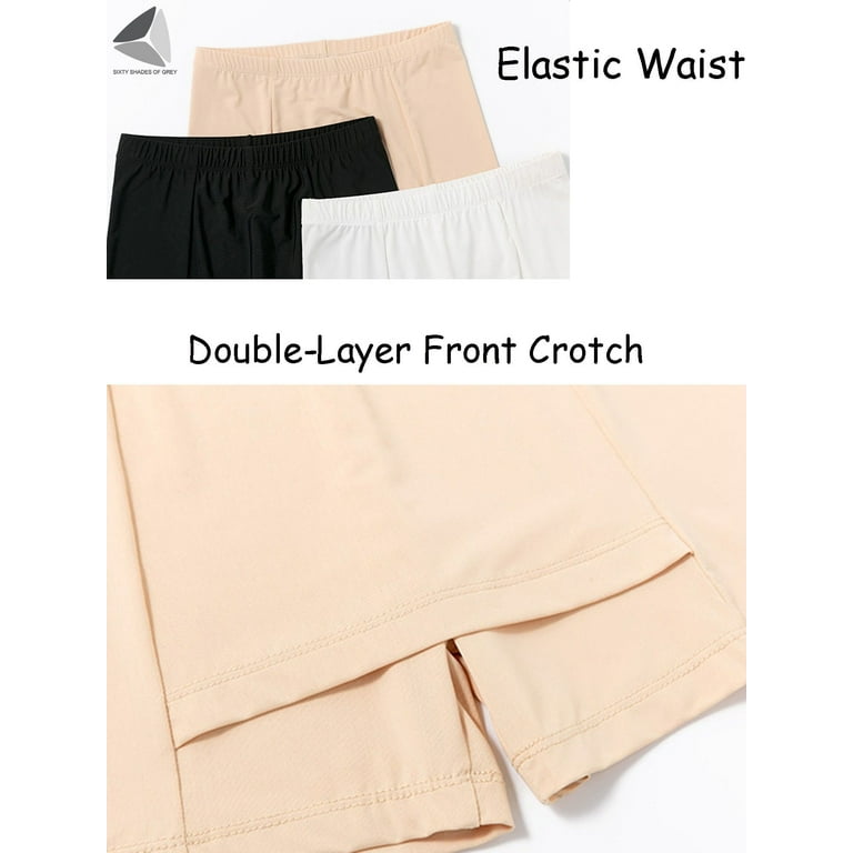 PULLIMORE 3 Pcs Double Layers Front Crotch Safety Short PULLIMORE 3 Pcs Double Layers Front Crotch Safety Short