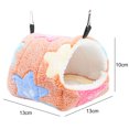 thumbnail image 4 of Hamster Bed Nest Star Pattern Warm Soft Hamster Hanging House Small Animal Bed, 4 of 10