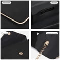 thumbnail image 6 of Evening Clutch Purses, Formal Wedding Purses for Women Lady Girl, Handbags for Cocktail Prom Crossbody Shoulder Envelope Bag, Black, 6 of 7