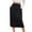 Black, variant on yillto Womens Casual Skirts Elastic Waist Drawstring Summer Long Athletic Sweat Skirt with Pockets