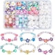 thumbnail image 1 of 1 caja de 174 piezas, 6 juegos de cuentas para hacer pulseras, cuentas de flor de plumeria, cuentas de arcilla polimérica, cuentas de concha hawaiana de verano, cuentas de perlas de imitación, 1 of 6