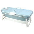 thumbnail image 5 of WETS Freestanding Surround Collapsible Bathtub, 50 inch Foldable Bathtub for Adult and Kids, Portable Family Sauna SPA Soaking Bath Tub, Effortless Folding Bathtub, Hot Bath, Ice Bath Blue, 5 of 7